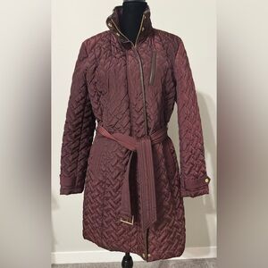 Cole Haan Quilted Burgundy Jacket